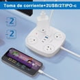 thumbnail image 4 of Multicontacto Circular 4 Salidas 2 Usb 2 Tipo C MC-5447C, 4 of 6