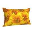 thumbnail image 2 of Kll 3d Sunflowers Pillow Covers Envelope Closure,Super Soft And Cozy Fuzzy Fleece Pillow Case Cover 20"X30", 2 of 9