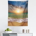 thumbnail image 1 of Sunset Tapestry, Idyllic Scenery at the Beach Dramatic Sky Setting Sun and Ocean Tranquil View, Fabric Wall Hanging Decor for Bedroom Living Room Dorm, 5 Sizes, Multicolor, by Ambesonne, 1 of 1