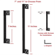 thumbnail image 4 of Placas protectoras para pestillos de puertas ckepdyeh, protector de seguridad para puertas batientes, protector de pestillo de puerta, cubierta para bloquear 7 pulgadas, 4 of 8