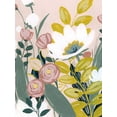thumbnail image 2 of Popp, Grace 15x18 Gold Ornate Wood Framed with Double Matting Museum Art Print Titled - Garden Sketch II, 2 of 4