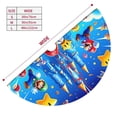 thumbnail image 2 of Lsque Mario Print Christmas Tree Skirt, Tree Skirt with Ties or Velcro, Perfect for Holiday Decorations, Halloween, and New Year-36", 2 of 7