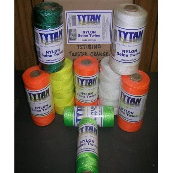 Tytan International TST184W Nylon Torsadé Numéro de Ficelle de Seine&44; Blanc - 18 Po x 250 Pi.