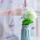 thumbnail image 5 of Cortina de gasa transparente Xihbxyly con hojas para ventana, 5 of 7