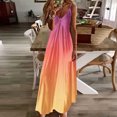 thumbnail image 2 of Maxi vestidos de verano para mujer, informal, con cuello en V, sin mangas, vacaciones, playa, vestido largo Fridja  hj4899, 2 of 4