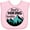 AD-Pink, variant on Inktastic Dad's Hiking Buddy with Mountains and Trees Boys or Girls Baby Bib