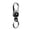 A001- Gunmetal (Dual Ring), variant on Gunmetal Double Ring Lucky Bead Car Keychain, Belt Clip Hook Creative Ring Pendant, Minimalist Business Key Holder - for Car Keys, Bags, Business Professionals, Daily Use
