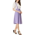 thumbnail image 4 of INSPIRE CHICWomen's Cute Suspender Skirt High Waist Overall Corset Skater Short Mini Skirt M Violet, 4 of 6