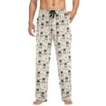 thumbnail image 3 of JSTEL Husky Dog Paw Prints Men's Sleepwear Mens Pajama Pants Bottoms with Pockets, XXL, 3 of 6