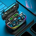 thumbnail image 4 of Kchsji Wireless Bluetooth Earphone Clip Style Headphones with RGB Light, Built-in 600mAh Battery SD Card MP3 Playback Bluetooth 53, for Sports Running Gym Workout Travel Music, 4 of 9