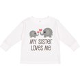 thumbnail image 3 of Inktastic My Sister Loves Me Boys or Girls Long Sleeve Toddler T-Shirt, 3 of 5