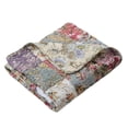 thumbnail image 4 of Greenland Home Fashions  Blooming Prairie 100% Cotton Authentic Patchwork Throw Quilt, 4 of 4