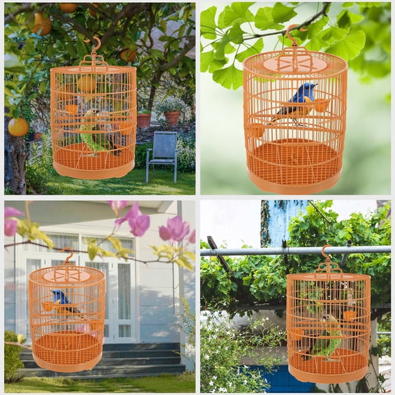 BESTYASH Yellow Plastic Bird Cage for Small Pets - , , and Comfortable Habitat for Birds and Small Animals