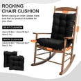 thumbnail image 6 of TOPCHANCES 2 Piece Rocking Chair Cushion Set with Non-Slip Ties, Swing Beach Cushion, Patio Chair Cushions, Seat Cushion + Back Cushion, 6 of 8