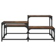 thumbnail image 3 of vidaXL Table Basse Chêne Fumé 87,5x87,5x40 cm Bois Manufacturé, 3 of 5