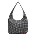 thumbnail image 1 of Bolso de hombro elegante de gran capacidad, bolso de mano para desplazamientos de clase de nicho a cuadros, 1 of 5