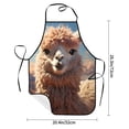 thumbnail image 2 of Easygdp Fluffy Alpaca Mountain Meadow Apron Waterdrop Resistant with 2 Pockets,Oil Resistant Cooking Kitchen Chef Apron for Women Men, 2 of 7