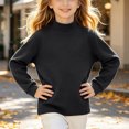 thumbnail image 6 of Grblisyd Mock Neck Sweatshirt for Girls Turtleneck Sweater Long Sleeve Pullover Tops Back To School Outfits Cute Y2K Tops Fall Trendy Clothes, 6 of 6