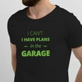 thumbnail image 2 of Greenyef Graphics I Cant I Have Plans In The Garage Men's T-Shirt (Black & Yellow Green, Medium), 2 of 6