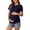 z0-Navy, variant on CAIXAI Women's Maternity Tops Maternity Clothes For Women Short Sleeve Round Neck Front Pleat Peplum Tunic Top Pregnancy Shirts
