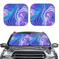 thumbnail image 2 of Salouo Swirl Blue And Purple Pattern Car Windshield Sun Shade Foldable | Front Windshield Shade for Sun, Heat and UV Rays | Interior Sun Protection-Large, 2 of 6