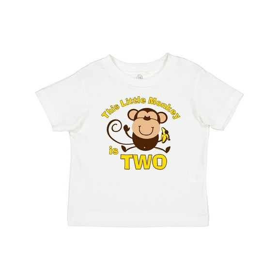 Inktastic Little Monkey 2nd Birthday Boy Boys Baby T-Shirt