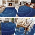 thumbnail image 6 of 8x10 Washable Area Rug, Abstract Non-Slip Extra Large Rectangle Rug for Living Room Bedroom, Blue Stripe Geometric Swirling Shape Modern Art Indoor Floor Mat for Home Decor, 6 of 9