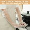 thumbnail image 5 of Vikakiooze Disposable Long Plastic Gloves,for Cleaning,Cooking,Hair Coloring,Restaurants,Dish Washing Full Size Waterproof Polyethylene Heavy Duty, 5 of 9