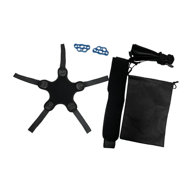 Entrenador de fútbol, cinturón de entrenamiento de fútbol, cinturón de entrenamiento de fútbol para práctica en solitario, cinturón ajustable, equipo Conjunto negro