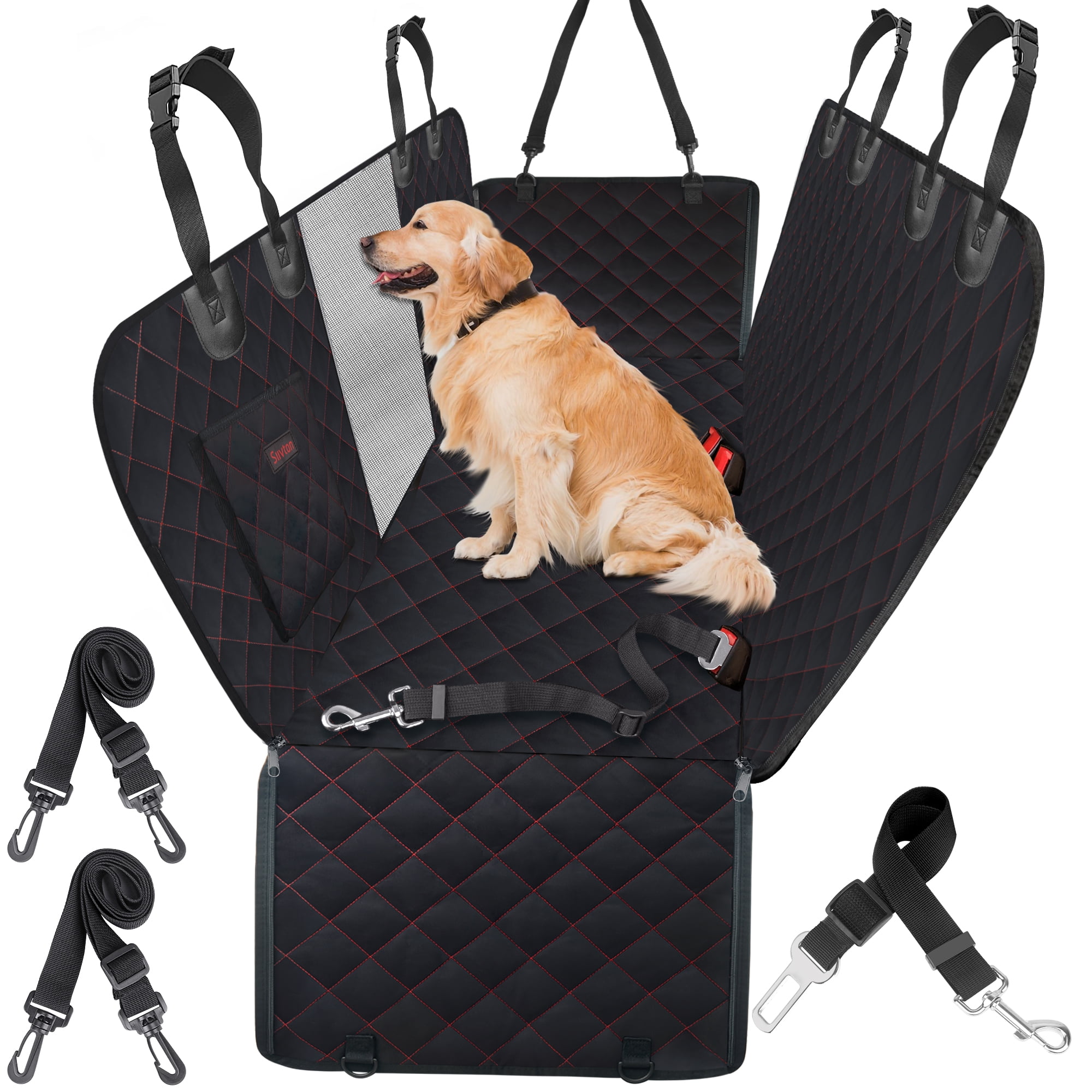 XSZ Waterproof Dog Car Seat Cover for Back Seat photo 1