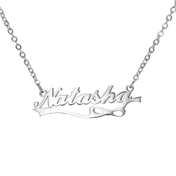 Vakki Name Customized Necklaces Stainless Steel Personalized bow-knot Name Necklace for Women Customized Gift