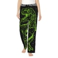 thumbnail image 1 of Fotbe DINOSAUR IN SPACE Pantalones de Pijama para Mujer, Pantalones de Dormir, Pantalones Pj con Cordón y Bolsillos-Medium, 1 of 6