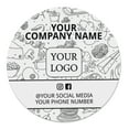 thumbnail image 1 of Printtoo Label Stickers for Small Business -100 RoundCustom Vinyl Waterproof Stickers -Personalized Labels for Handmade, Brand Stickers -Kitchen Essential, 4x4 Inches, 1 of 6