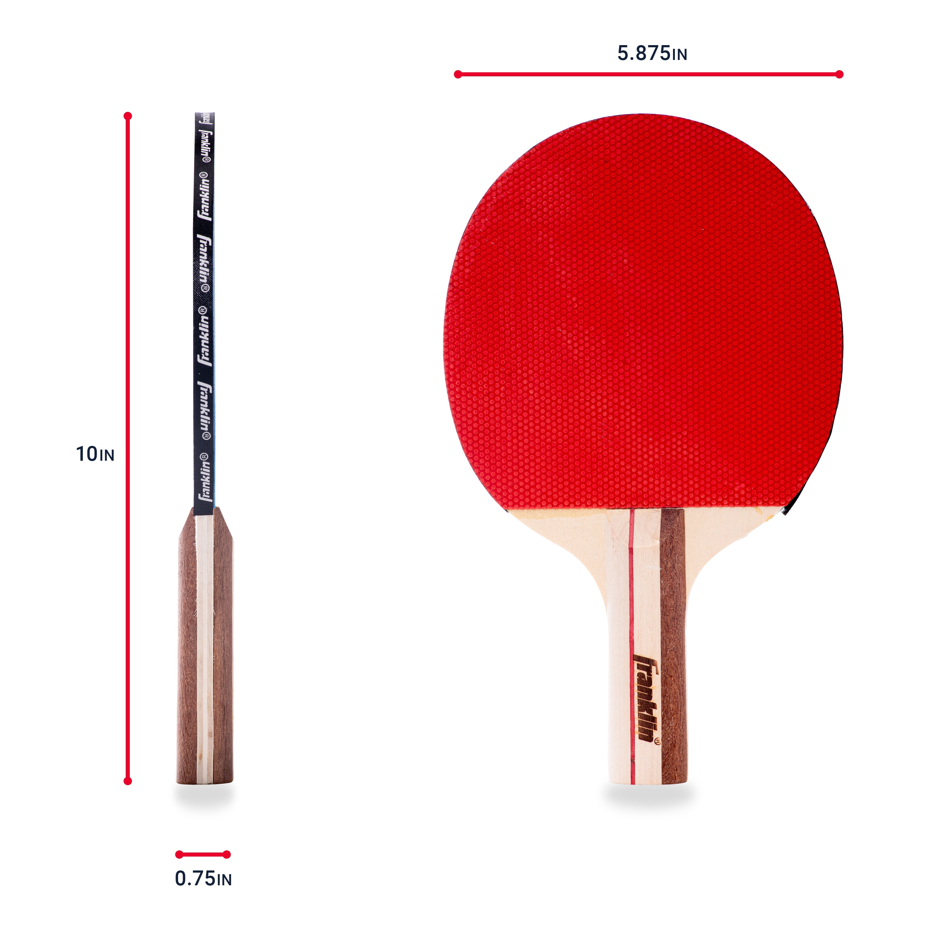 Franklin Sports Table Tennis Paddles and Balls Set, 4 Player Set