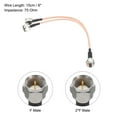thumbnail image 2 of Adaptador Divisor Coaxial Uxcell RG6 3 Vías F Macho a 2 F Macho 6 pulgadas 75 Ohm para TV Video Reproductor de DVD Cable Coaxial RG316, 2 of 7