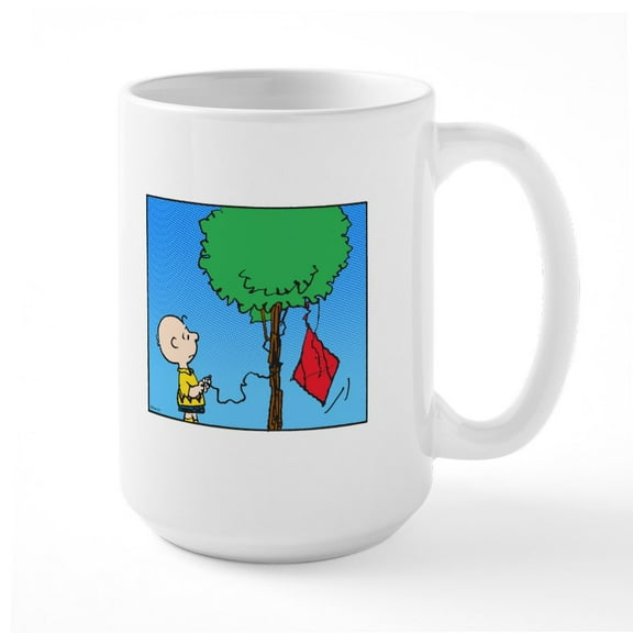 CafePress - The Kite Eating Tree Large Mug - 15 oz Ceramic Large White Novelty Mug