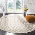 thumbnail image 2 of SAFAVIEH Amsterdam Duncan Geometric Area Rug, Ivory/Mauve, 5'1" x 5'1" Round, 2 of 8