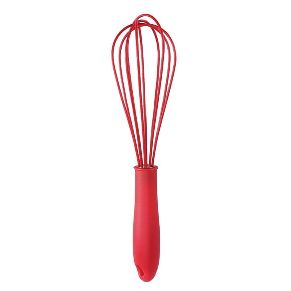 STOBOK Hand Egg Beater Whisk Kitchen Tool for Cooking 1Set Red