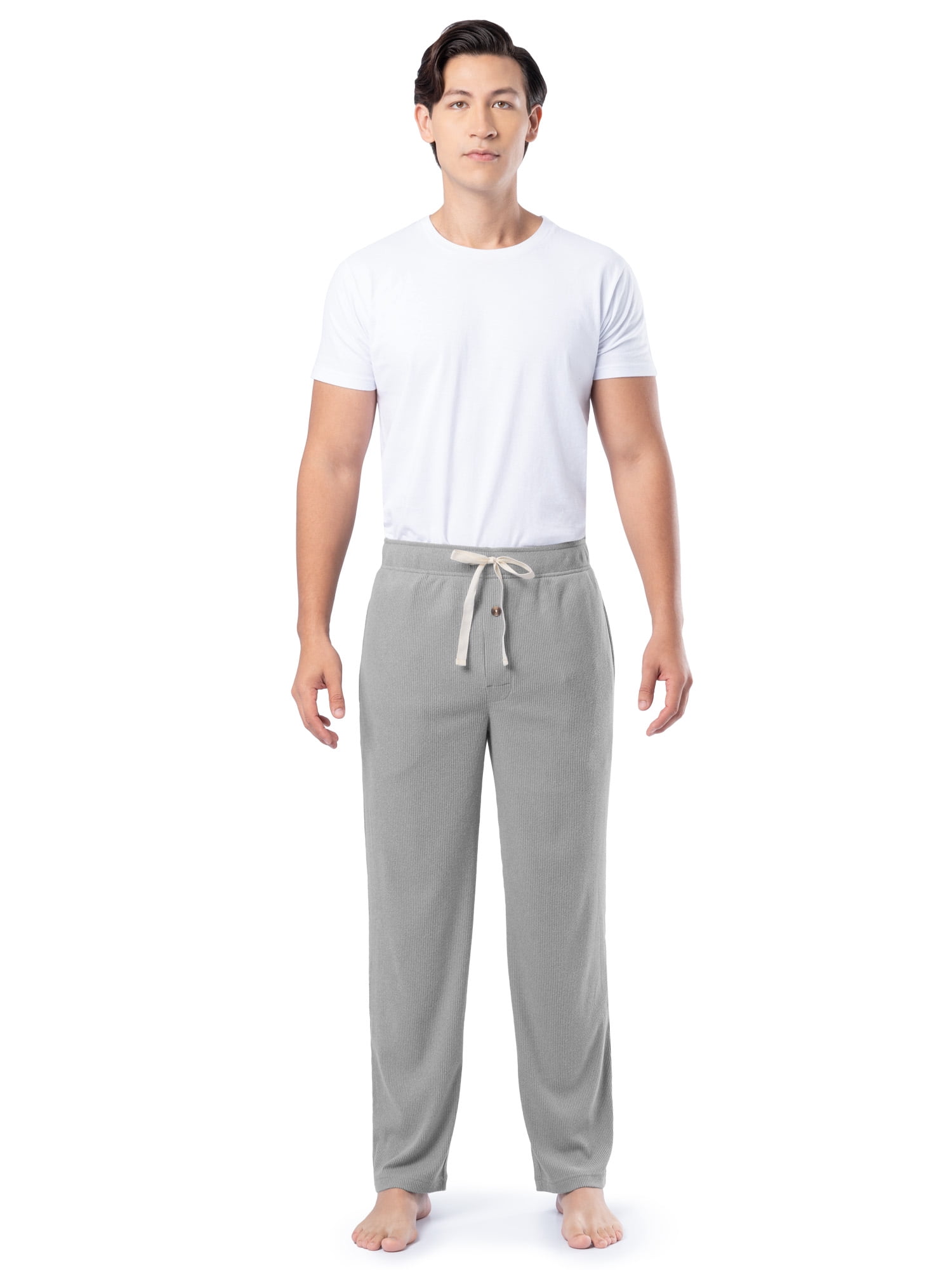 Fruit of the Loom Men's Rib Knit Sleep Pant, Sizes S-5XL