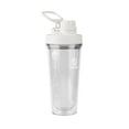 thumbnail image 2 of Takeya 24 oz Tritan Plastic Shaker Bottle - Premium BPA Free Protein Shakes Mixer, Leakproof Spout Lid, Shatterproof, Cloud White, 2 of 5