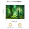 thumbnail image 3 of JEUXUS Forest Wall Decor Green Tree Wall Art Rainforest Canvas Natural Landscape Pictures Plants Wall Decor Canvas Prints Painting Framed Artwork for Living Room Bedroom Bathroom Kitchen, 3 of 6