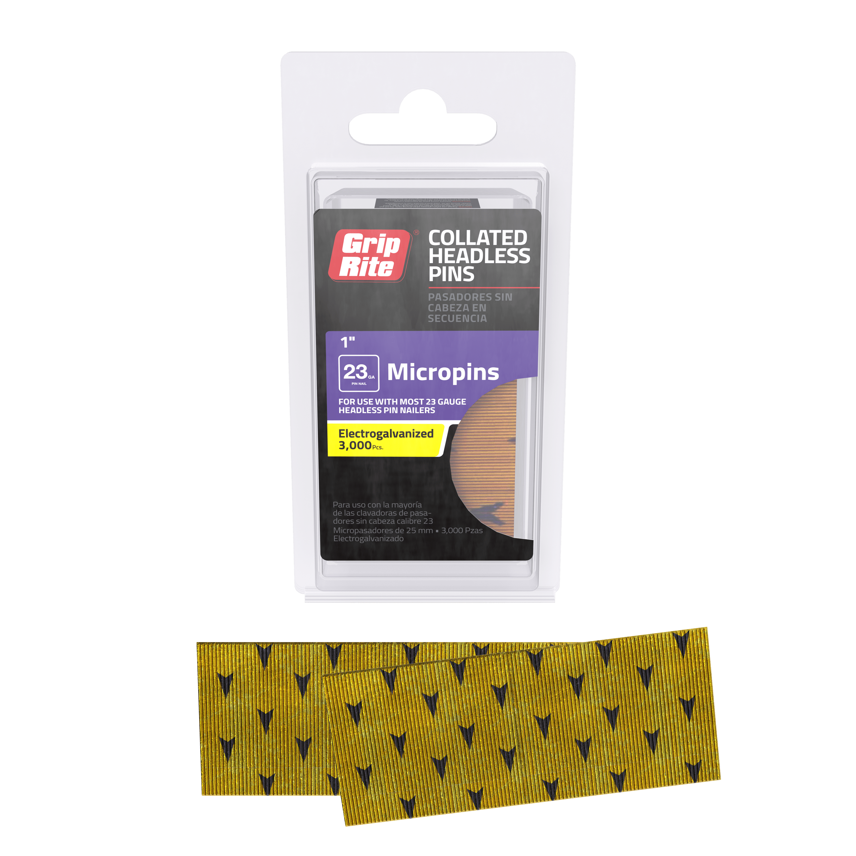 Grip-Rite 1" 23GA Pin Nails 3M