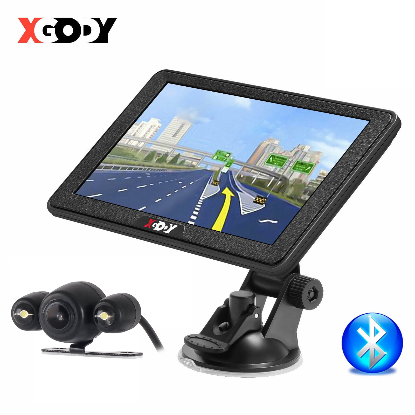 8 GB High Definition Touch Screen HIEHA 5 Inch GPS Navigator Trucks GPS Cars Navigation System Multiple Languages Map of 48 Countries 