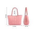 thumbnail image 4 of Gustave Quilted Tote Bag for Women Padding Puffer Shoulder Bag Carryall Handbag Trendy Lightweight Large Capacity Puffy Hobo Purse for Travel Gym Work - Green, 4 of 8