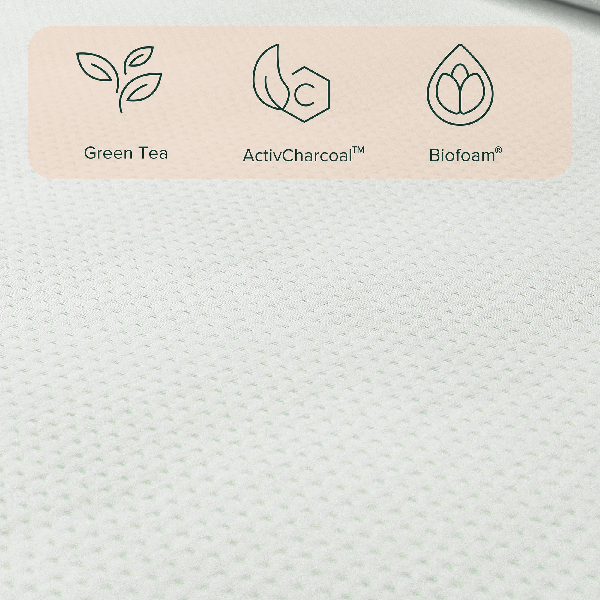 Zinus Spa Sensations Green Tea Rest Well 6" Medium Memory Foam Mattress, King