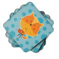 thumbnail image 2 of Polkadot Squirrel Foam Coaster Set of 4, 2 of 3