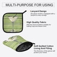 thumbnail image 3 of Yayeee Oven Mitts and Pot Holder Set of 2 Heat Resistant Kitchen Gloves Baking Hot Pad, Green Martini Glass, 3 of 5