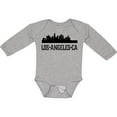 thumbnail image 3 of Inktastic Los Angeles California City Skyline Boys or Girls Long Sleeve Baby Bodysuit, 3 of 5