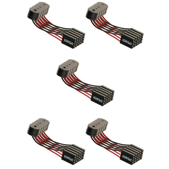 25Pcs Motherboard Speaker Buzzer PC Computer Motherboard Internal Beep Buzzer for Computer Repair,25x Buzzer Beeper,Black