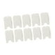 thumbnail image 5 of 10 porta tarjetas de identificación de doble cara, porta credencial de identificación de dos caras resistente para personal, Blanco, 5 of 9